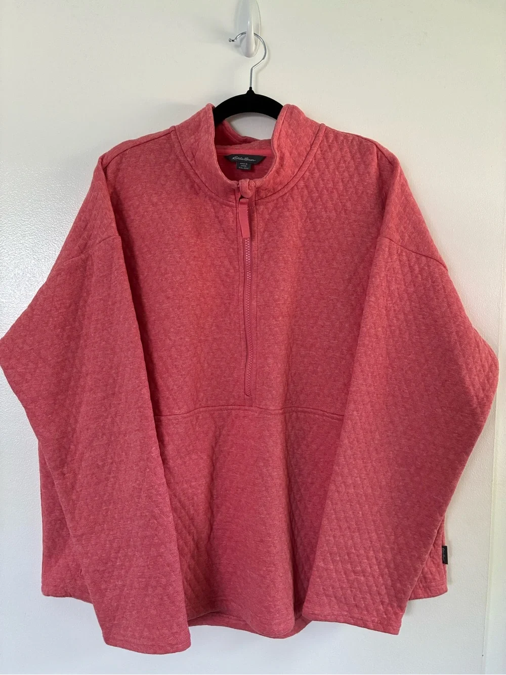 Eddie Bauer Women’s Coral Quilted Half-Zip Sweater